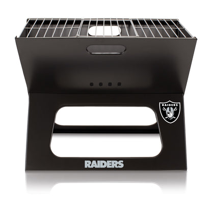 Las Vegas Raiders - X-Grill Portable Charcoal BBQ Grill, (Black) by Picnic Time