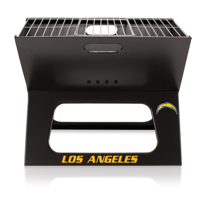 Los Angeles Chargers - X-Grill Portable Charcoal BBQ Grill, (Black) by Picnic Time