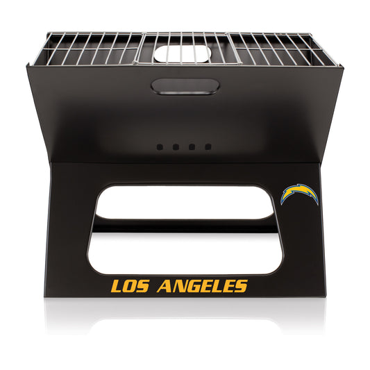 Los Angeles Chargers - X-Grill Portable Charcoal BBQ Grill, (Black) by Picnic Time