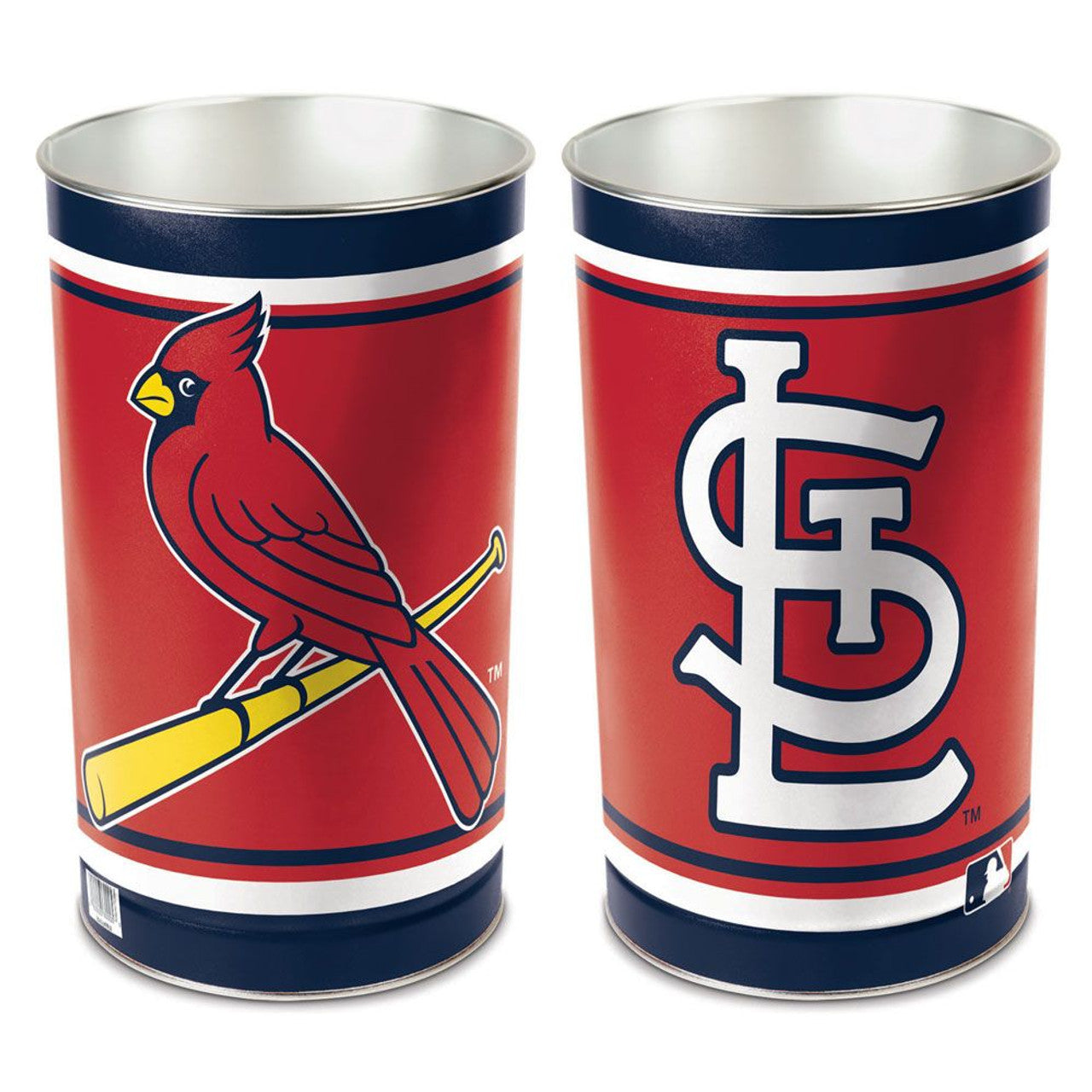 St. Louis Cardinals Metal / Trash Can Wastebasket by Wincraft