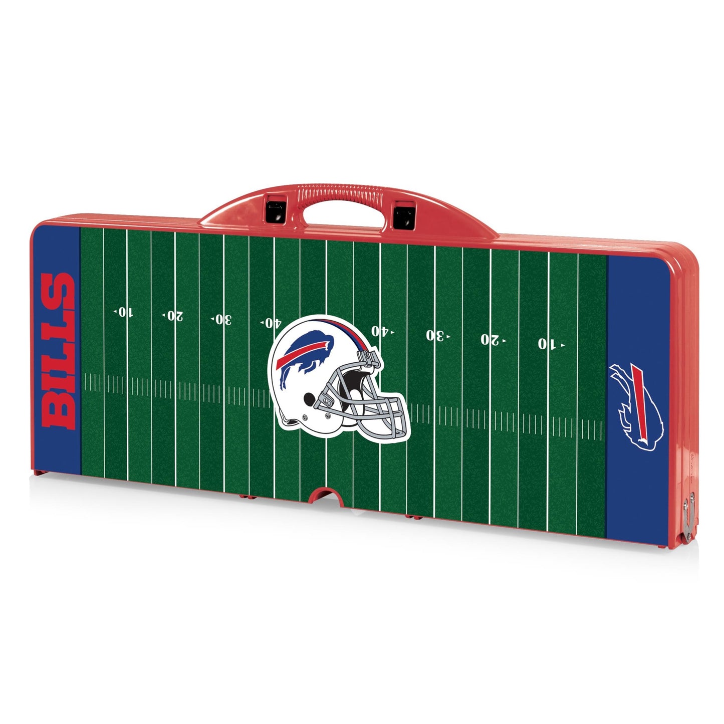 Buffalo Bills Portable Camping / Picnic / Tailgating Red Folding Table with Seats by Picnic Time