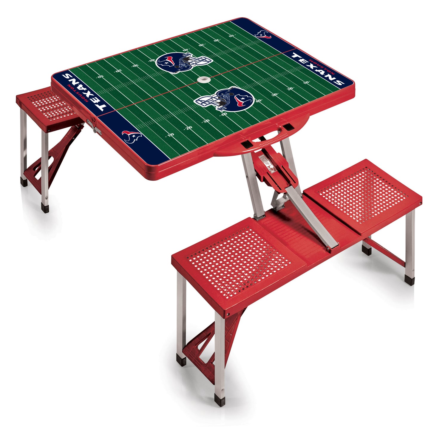 Houston Texans Portable Camping / Picnic / Tailgating Folding Table with Seats by Picnic Time