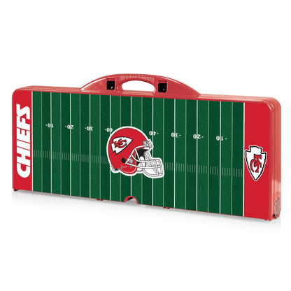 Kansas City Chiefs Portable Camping / Picnic / Tailgating Red Folding Table with Seats by Picnic Time