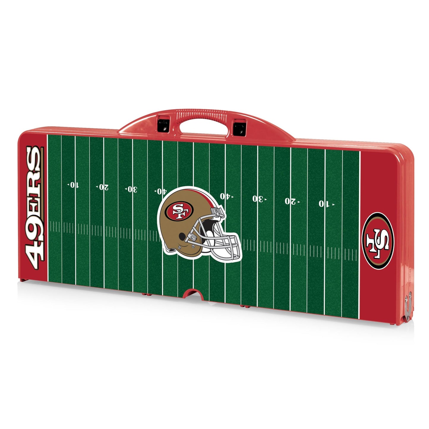 San Francisco 49ers Portable Camping / Picnic / Tailgating Folding Table with Seats by Picnic Time