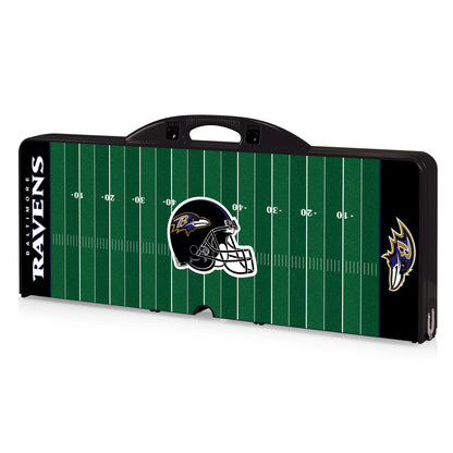 Baltimore Ravens Portable Camping / Picnic / Tailgating Folding Table with Seats by Picnic Time