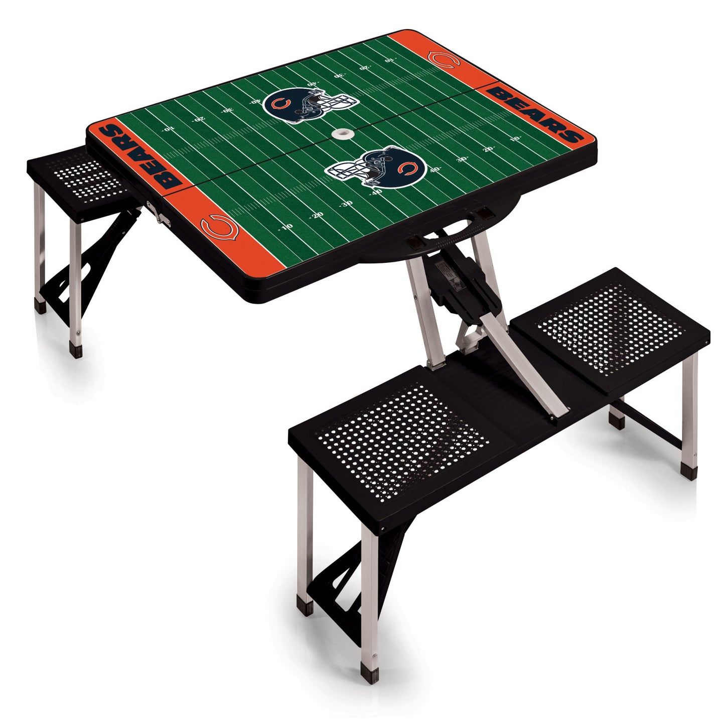 Chicago Bears Portable Camping / Picnic / Tailgating Folding Table with Seats by Picnic Time