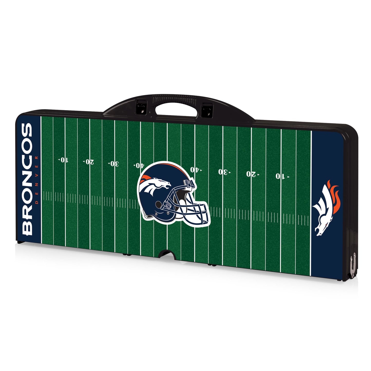 Denver Broncos Portable Tailgating / Picnic / Camping Folding Table with Seats by Picnic Time