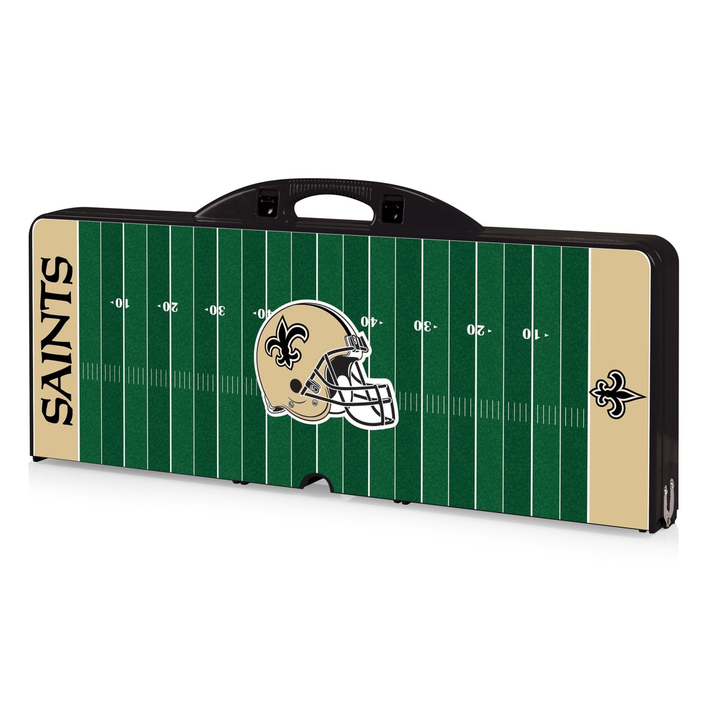 New Orleans Saints Portable Camping / Picnic / Tailgating Folding Table with Seats by Picnic Time