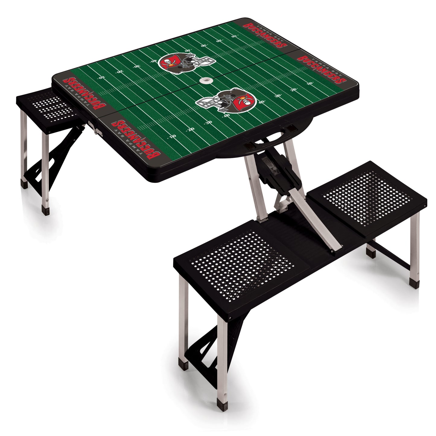 Tampa Bay Buccaneers Portable Camping / Picnic / Tailgating Folding Table with Seats by Picnic Time