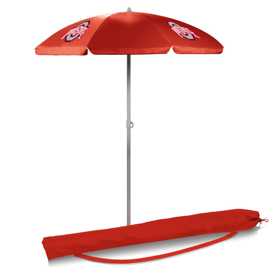 Ohio State Buckeyes 5.5' Red Portable Beach Umbrella by Picnic Time