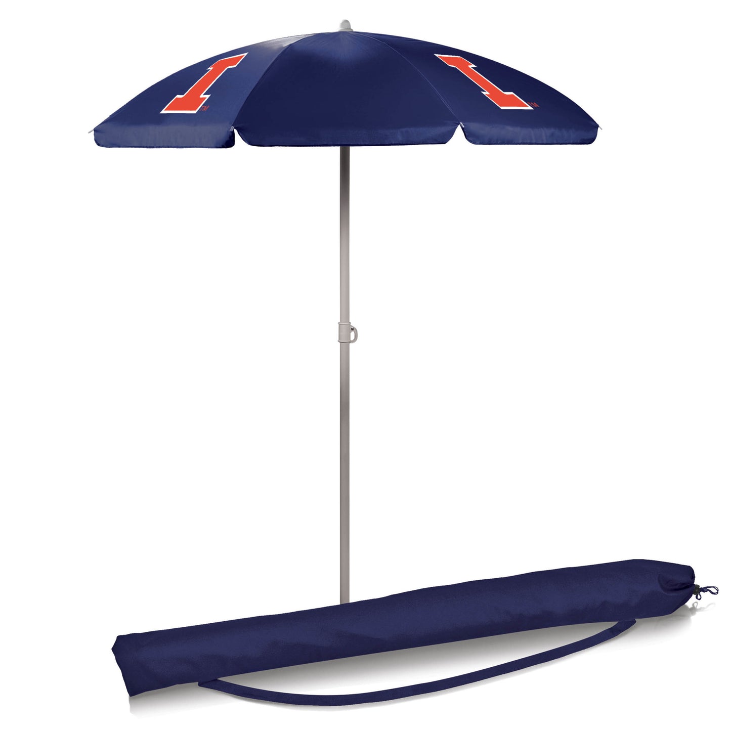 Illinois Fighting Illini 5.5' Portable Beach Umbrella by Picnic Time