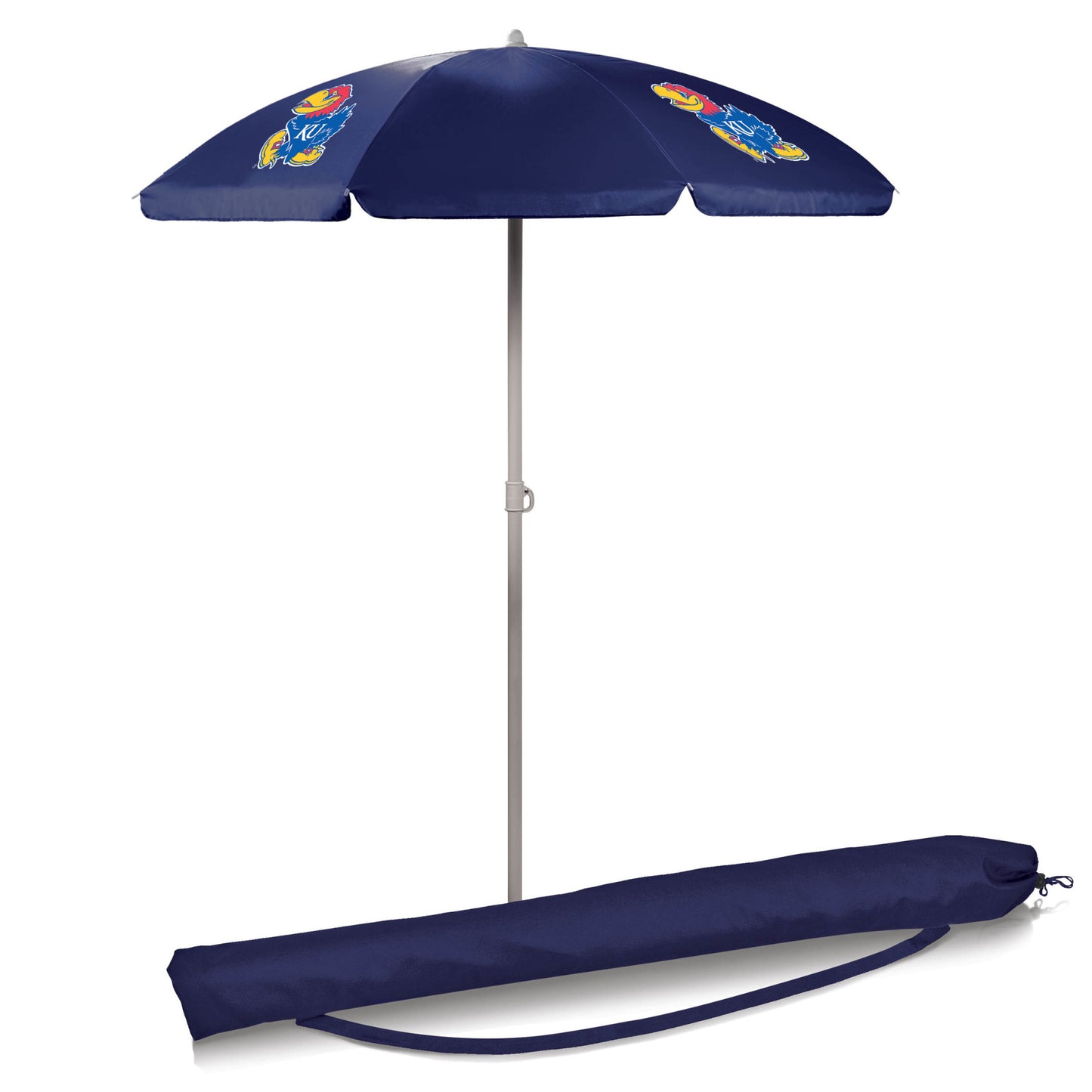 Kansas Jayhawks 5.5' Portable Beach Umbrella by Picnic Time