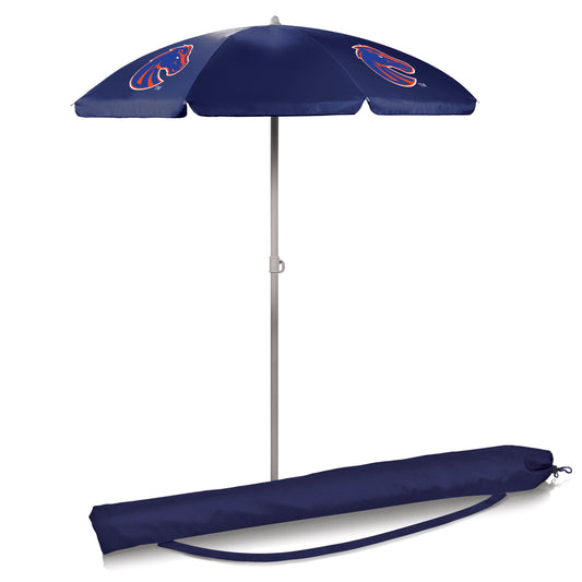 Boise State Broncs 5.5' Navy Blue Portable Beach Umbrella by Picnic Time