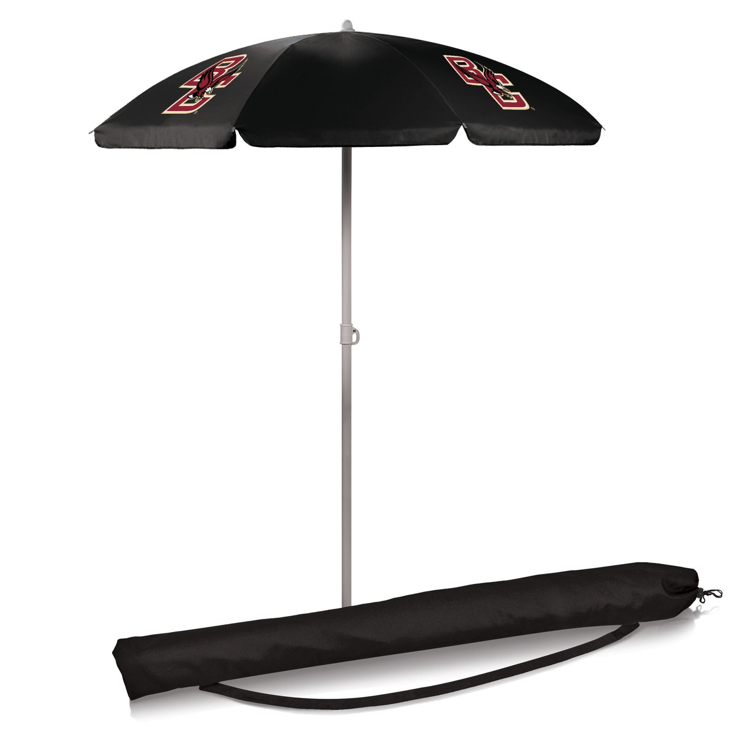 Boston College Eagles 5.5' Portable Black Beach Umbrella by Picnic Time