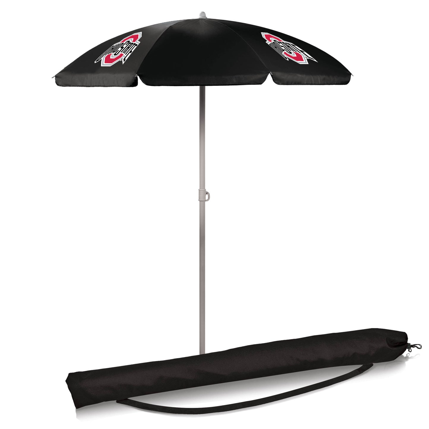 Ohio State Buckeyes 5.5' Portable Beach Umbrella by Picnic Time by Picnic Time