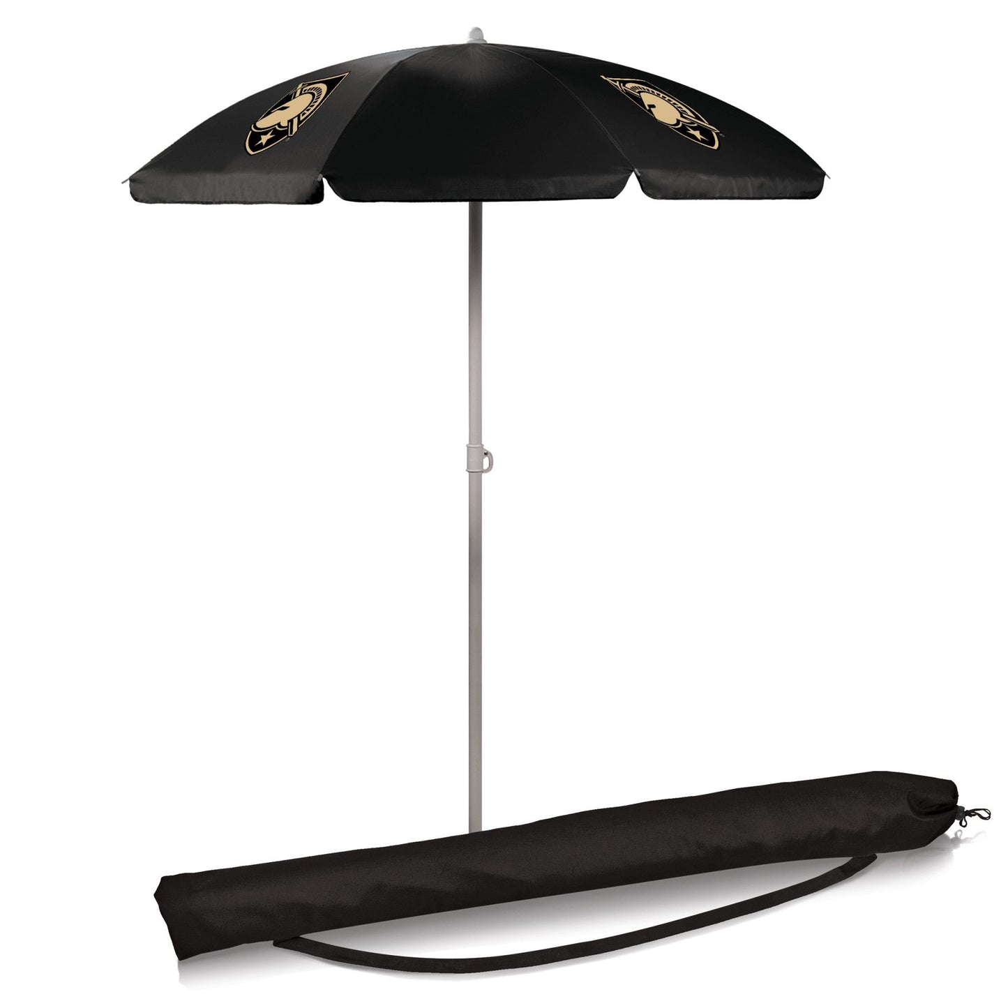 Army Black Knights 5.5' Portable Beach Umbrella by Picnic Time