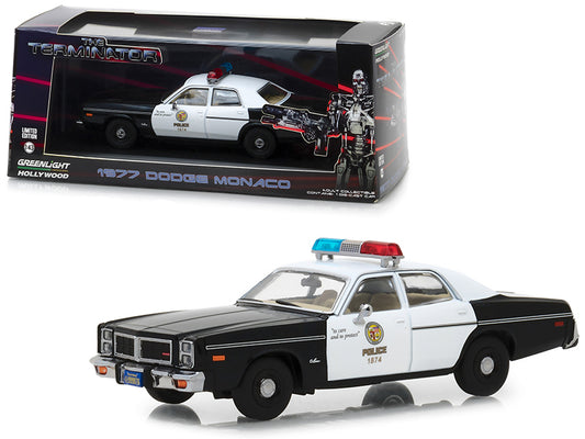 1977 Dodge Monaco Metropolitan Police "The Terminator" (1984) Movie 1/43 Diecast Model Car by Greenlight