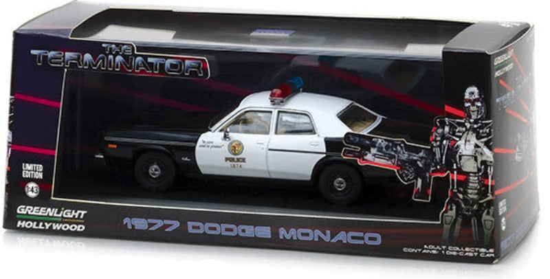 1977 Dodge Monaco Metropolitan Police "The Terminator" (1984) Movie 1/43 Diecast Model Car by Greenlight