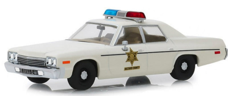 1975 Dodge Monaco Cream "Hazzard County Sheriff" 1/43 Diecast Model Car by Greenlight