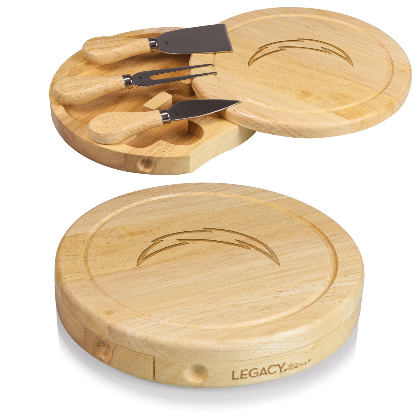 Los Angeles Chargers Brie Cheese Cutting Board & Tools Set by Picnic Time