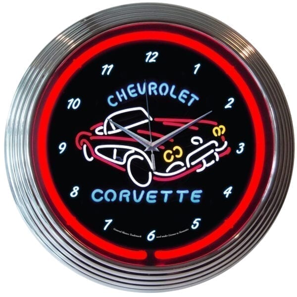 Corvette C1 -15" Neon Clock by Neonetics