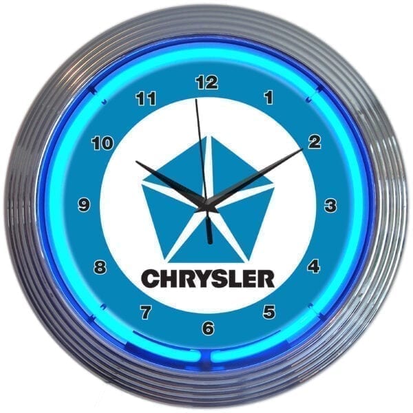 Chrysler Pentastar 15" Neon Clock by Neonetics