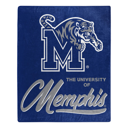 Memphis Tigers 50" x 60" Signature Design Raschel Blanket by Northwest