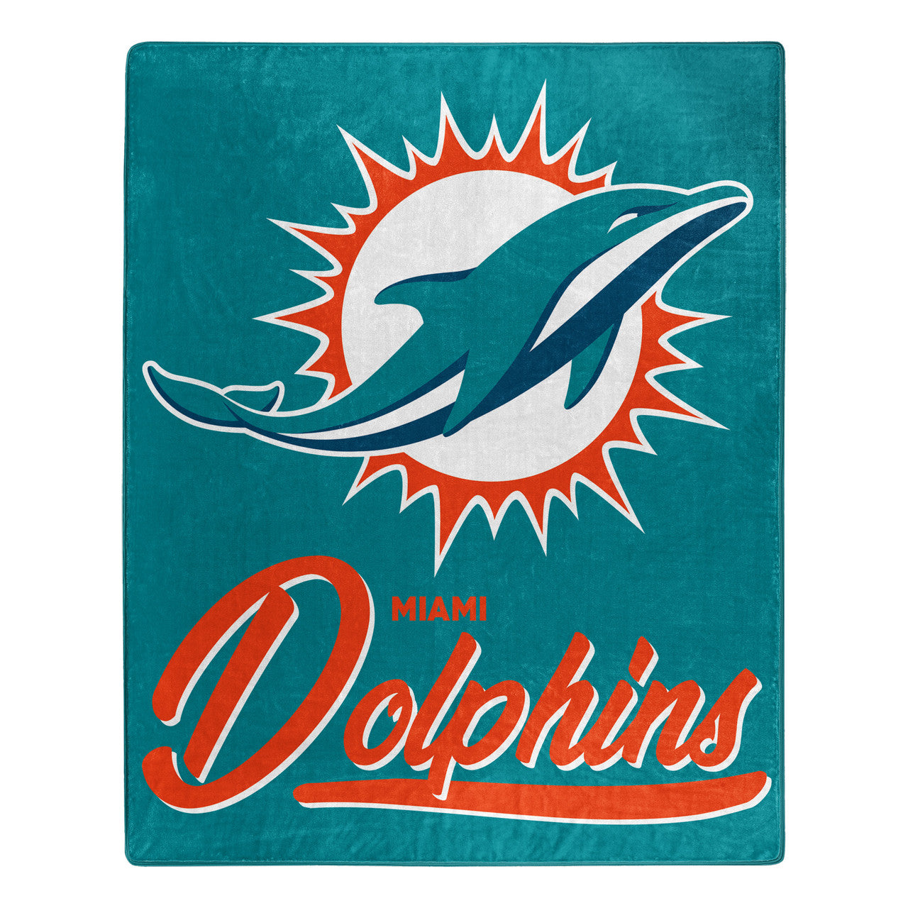 Miami Dolphins 50" x 60" Signature Design Raschel Blanket by Northwest