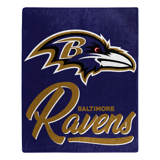 Baltimore Ravens 50" x 60" Signature Design Raschel Blanket by Northwest