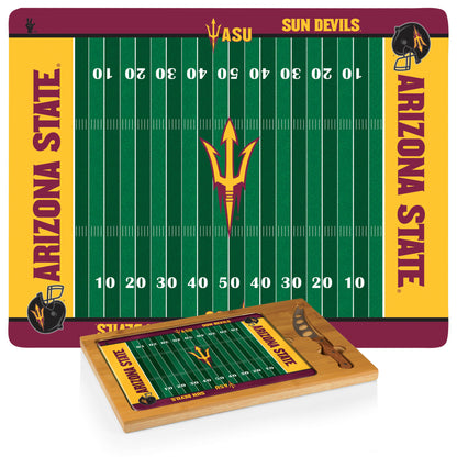 Arizona State Sun Devils – Icon Glass Top Cutting Board & Knife Set by Picnic Time