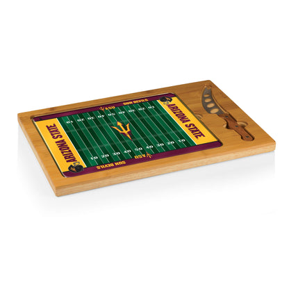 Arizona State Sun Devils – Icon Glass Top Cutting Board & Knife Set by Picnic Time