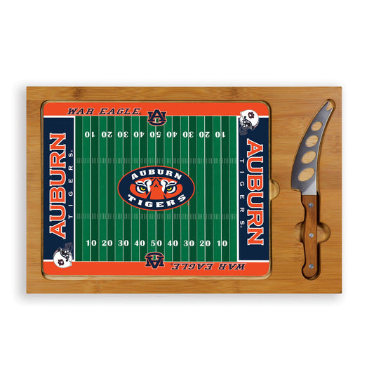 Auburn Tigers – Icon Glass Top Cutting Board & Knife Set by Picnic Time