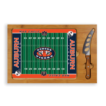 Auburn Tigers – Icon Glass Top Cutting Board & Knife Set by Picnic Time