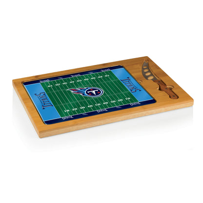 Tennessee Titans - Icon Glass Top Cutting Board & Knife Set by Picnic Time