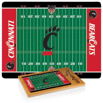 Cincinnati Bearcats – Icon Glass Top Cutting Board & Knife Set by Picnic Time