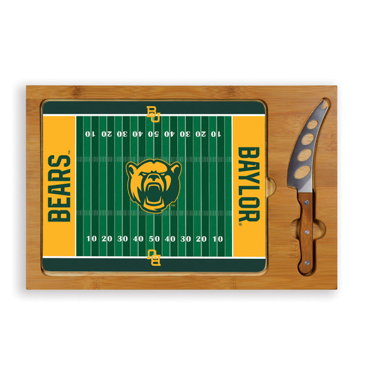 Baylor Bears – Icon Glass Top Cutting Board & Knife Set by Picnic Time