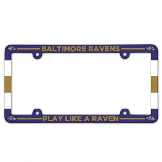 Baltimore Ravens Full Color Plastic License Plate Frame by Wincraft