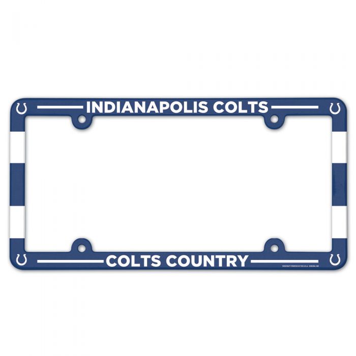 Indianapolis Colts Full Color Plastic License Plate Frame by Wincraft