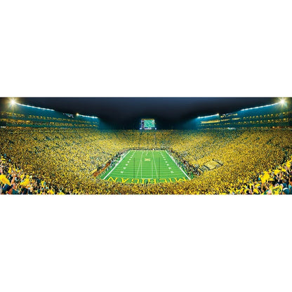 Michigan Wolverines Big House Stadium 1000 Piece Panoramic Puzzle - End View by Masterpieces