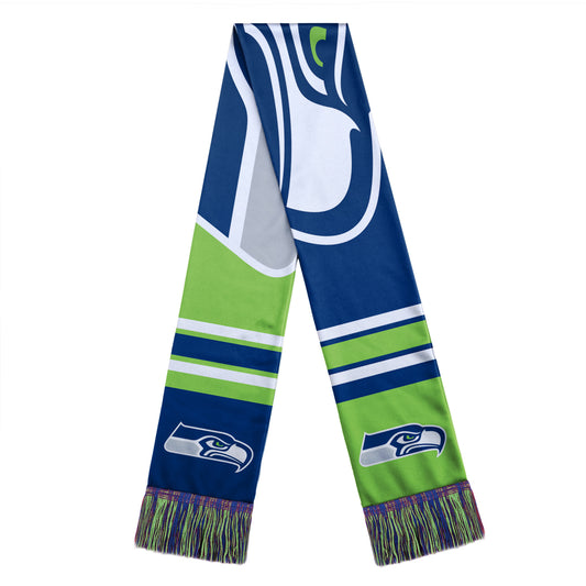 Seattle Seahawks Colorblock Big Logo Winter Scarf by Forever Collectibles