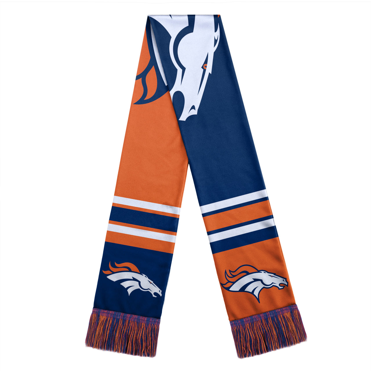 Denver Broncos Colorblock Big Logo Winter Scarf by Forever Collectibles