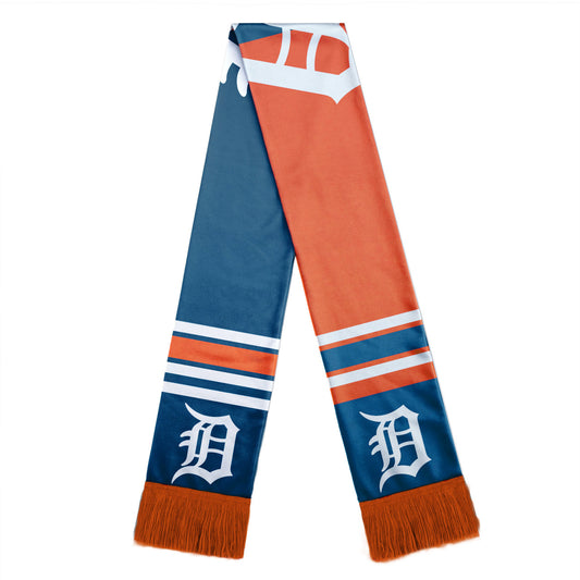 Detroit Tigers Colorblock Big Logo Winter Scarf by Forever Collectibles