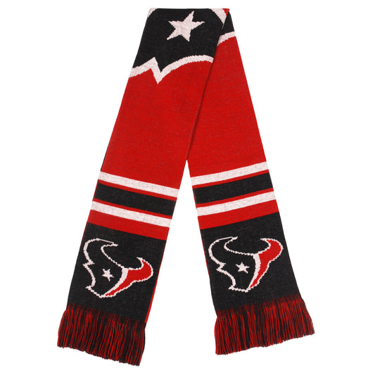 Houston Texans Colorblock Big Logo Winter Scarf by Forever Collectibles