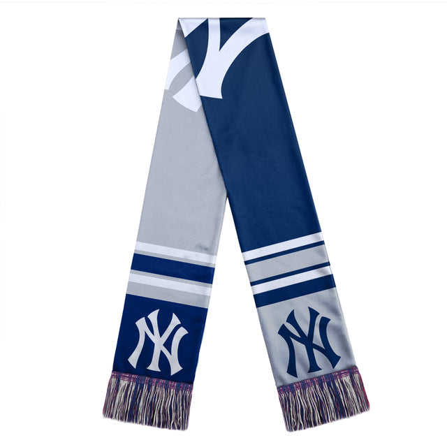 New York Yankees Colorblock Big Logo Winter Scarf by Forever Collectibles