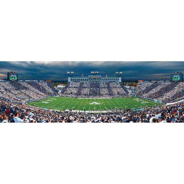 Brigham Young {BYU} Cougars LaVell Edwards Stadium 1000 Piece Panoramic Puzzle - Center View by Masterpieces