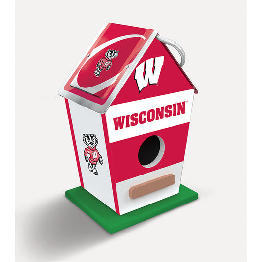 Wisconsin Badgers Wooden Birdhouse by MasterPieces