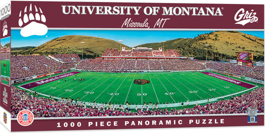 Montana Grizzlies Washington-Grizzly Stadium 1000 Piece Panoramic Puzzle - Center View by Masterpieces