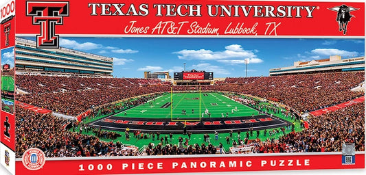 Texas Tech Red Raiders Jones AT&T Stadium 1000 Piece Panoramic Puzzle - End View by Masterpieces