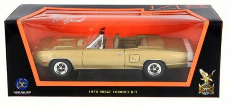 1970 Dodge Coronet R/T Gold 1/18 Diecast Model Car by Road Signature