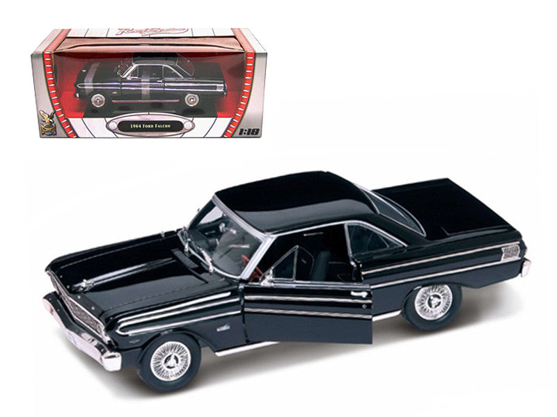 1964 Ford Falcon Diecast Car Model 1/18 Black Die Cast Car by Road Signature